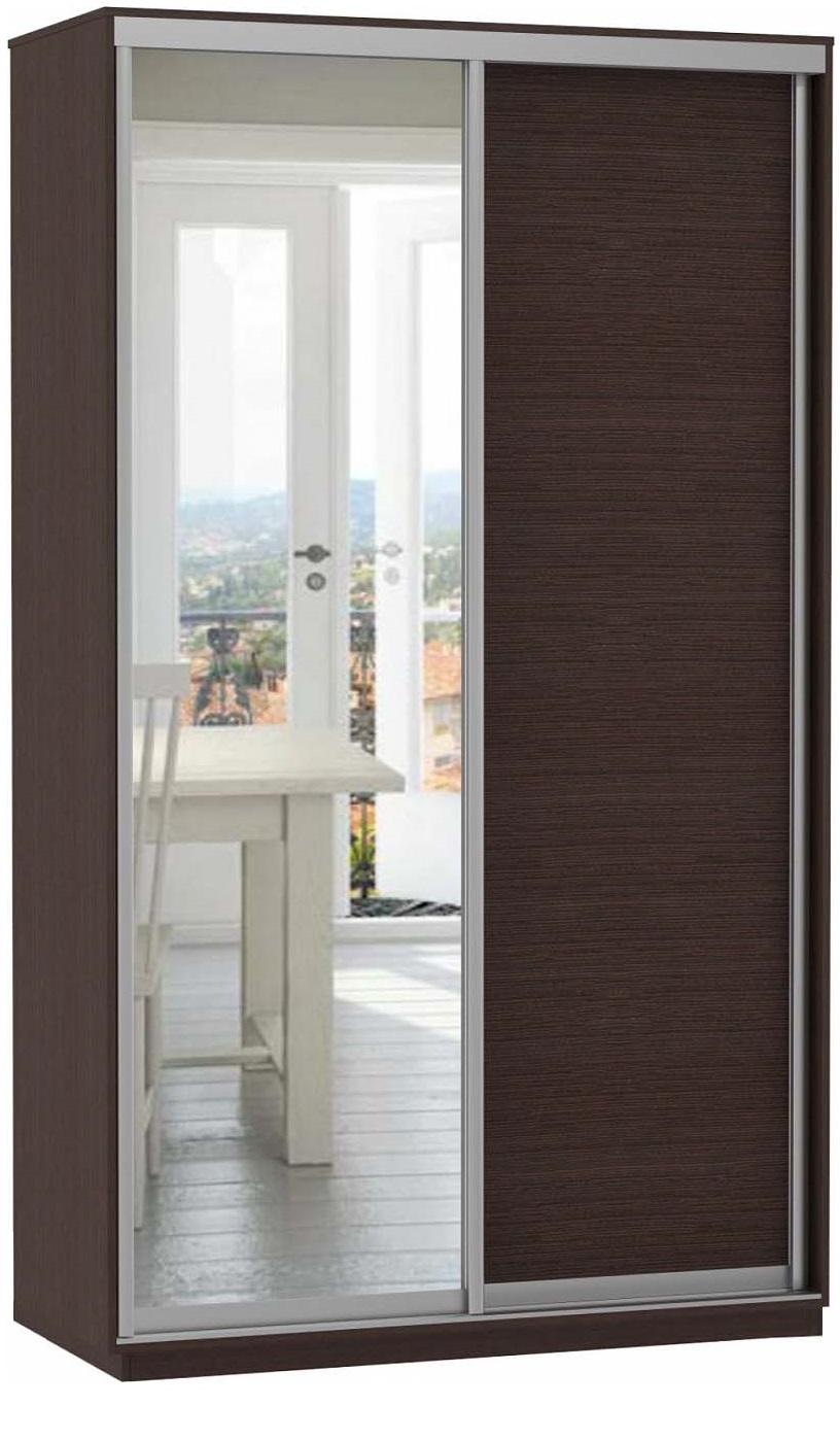 Skapis ar 2 bīdāmām durvīm un spoguli 180/240/60 cm, "venge"+ 2 atv.