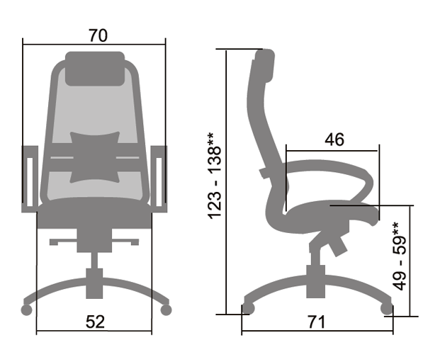 Biroja krēsls SAMURAI KL-2.04