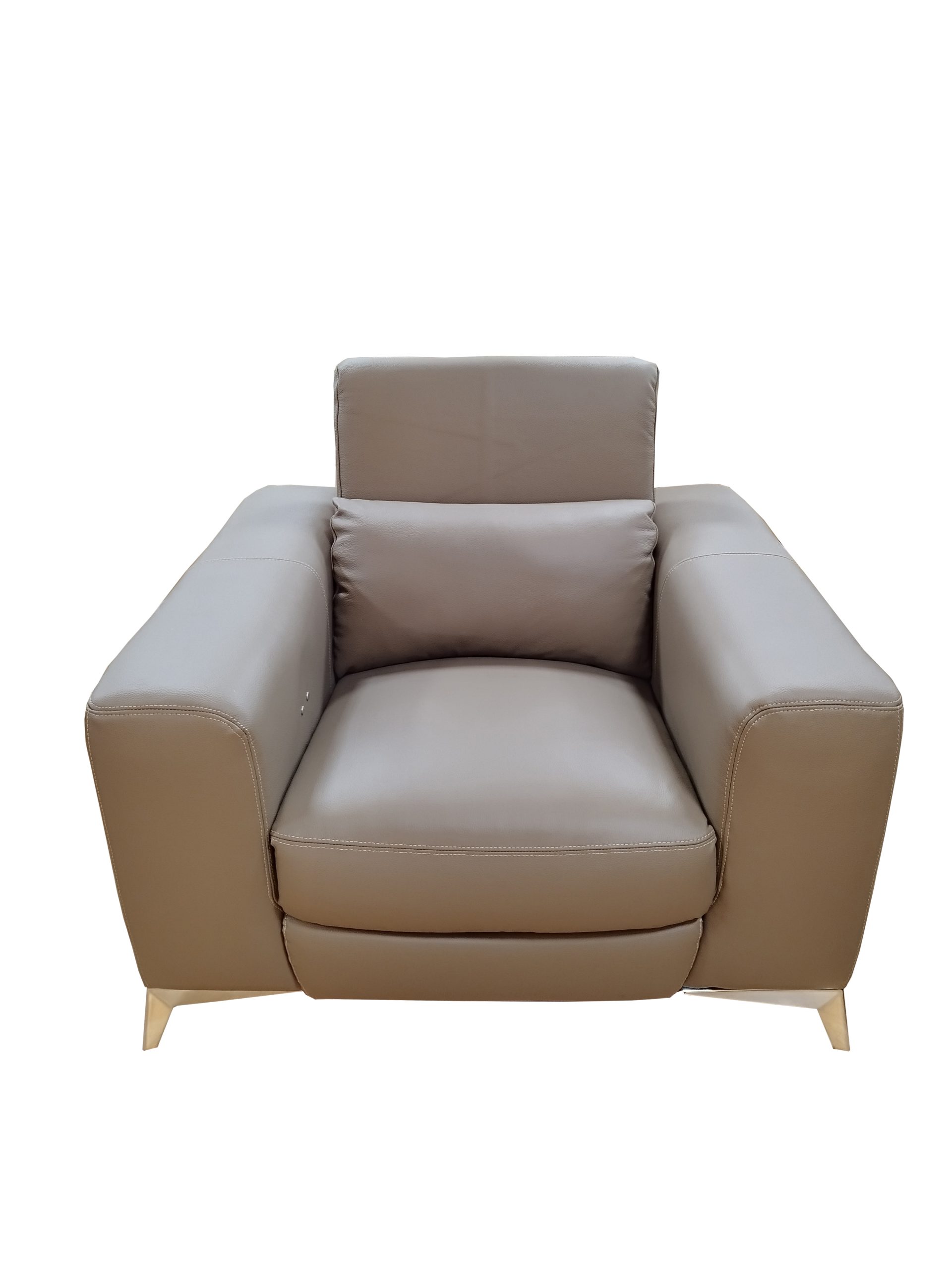 Ādas atpūtas krēsls ar relaksācijas funkciju F39