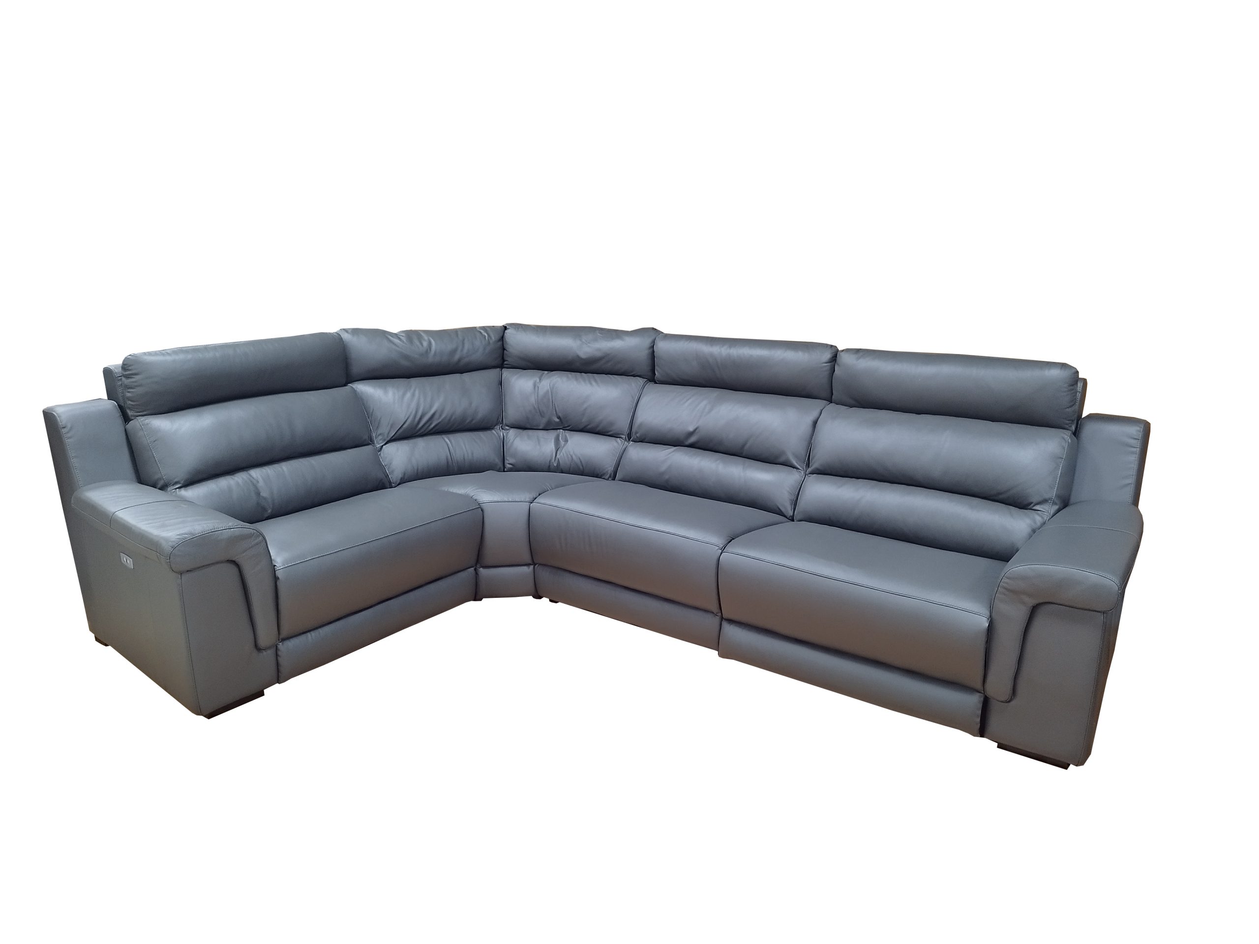 Stūra ādas dīvāns ar relaksācijas funkciju D99