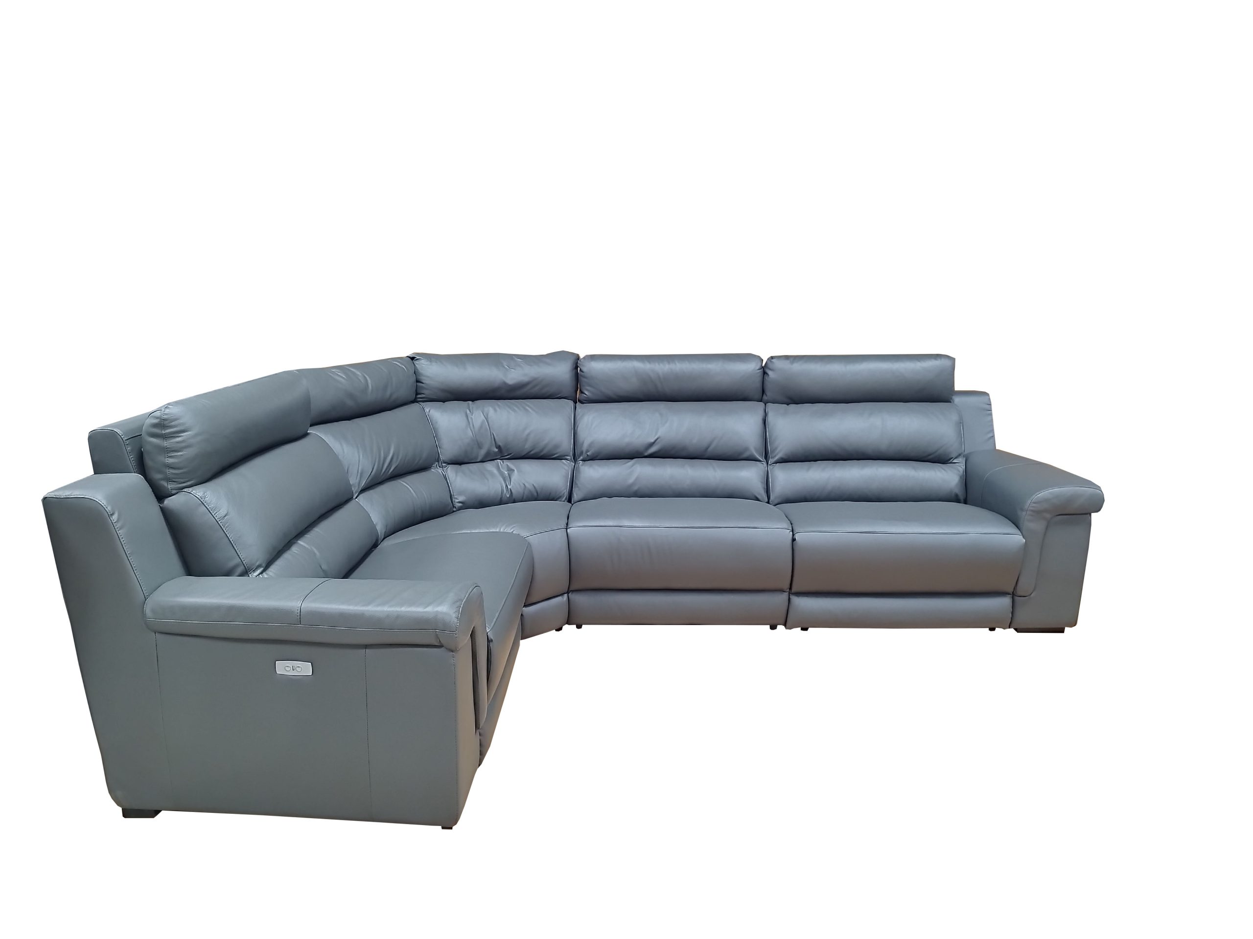 Stūra ādas dīvāns ar relaksācijas funkciju D99