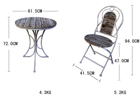 Mēbeļu komplekts galds + 2 krēsli ''HY315/316''
