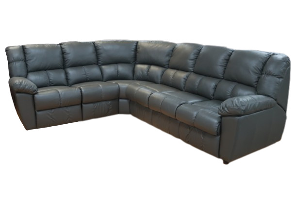 Stūra ādas dīvāns ar relaksācijas funkciju B25