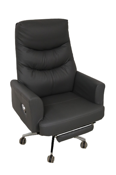 Darba krēsls ar kāju balstu A20 pelēkā krāsā