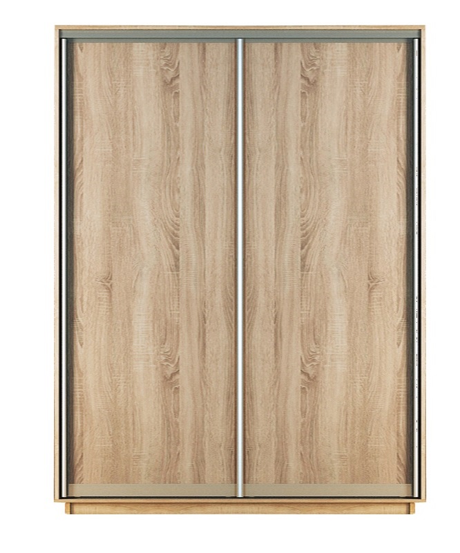 Skapis ar 2 bīdāmām durvīm 180/220/60 cm, "sonoma"+2 atv.