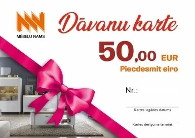 Akcijas un dāvanu kartes — mnmebeles.lv