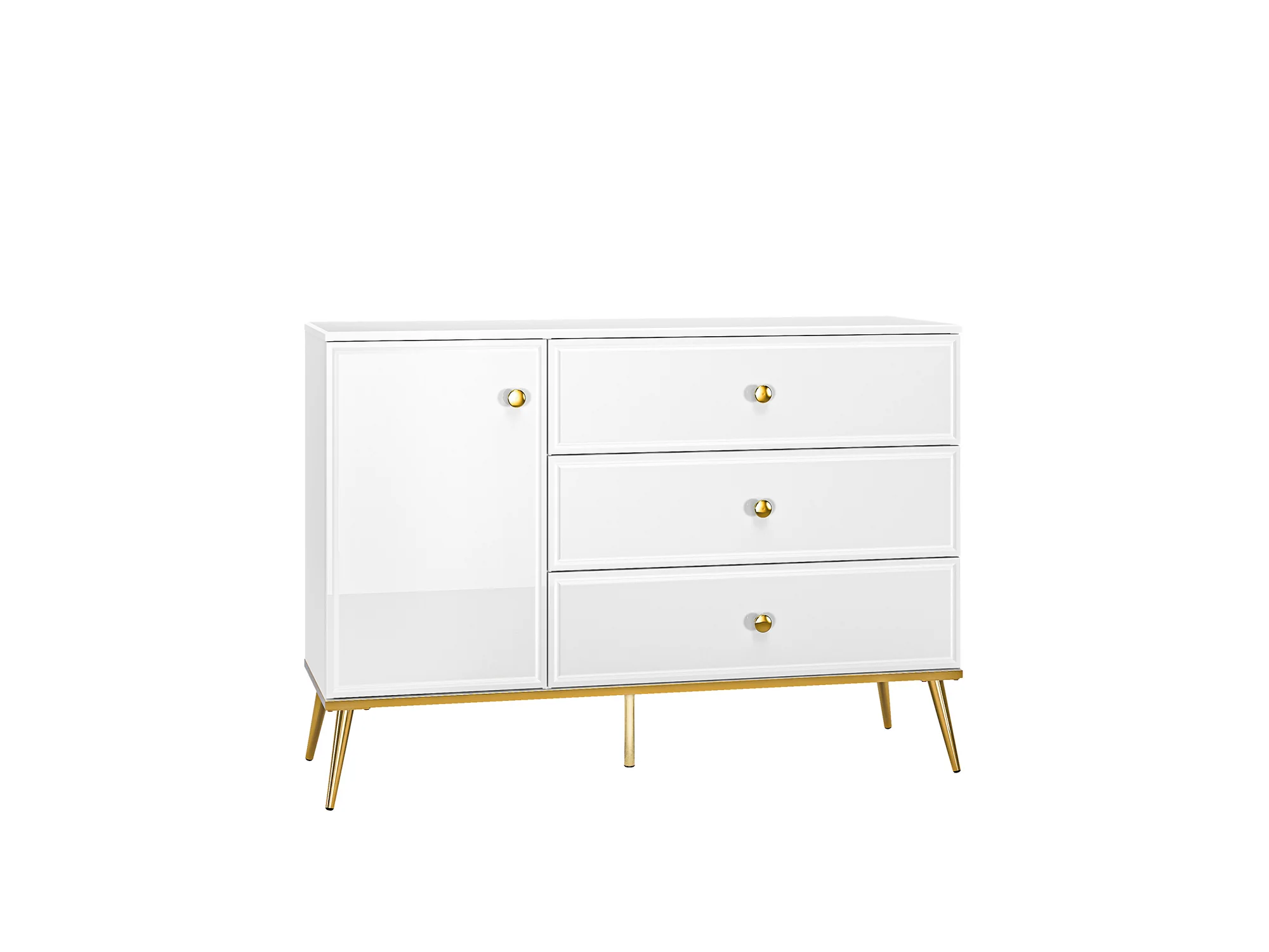 Goldin 05 Alpine White/Gloss White – Комод — изображение 1