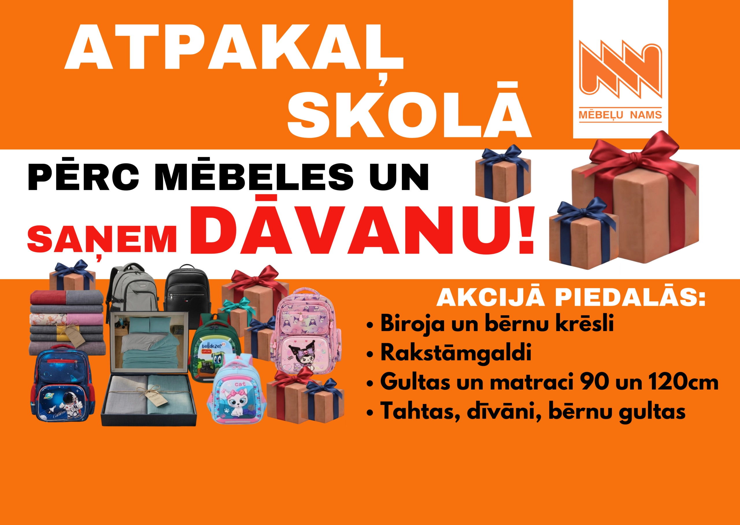 Akcijas un dāvanu kartes — mnmebeles.lv