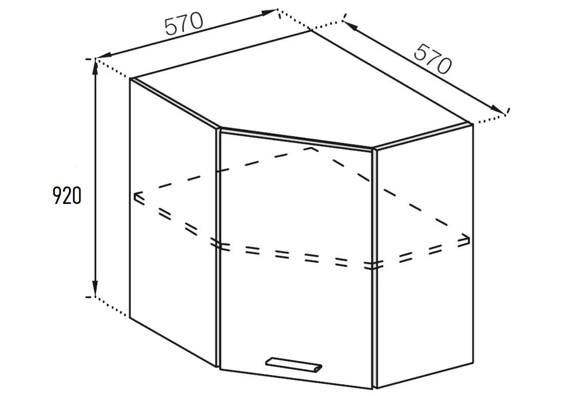 Augšējais Skapītis "BJANKA" V57x57